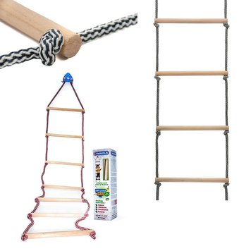 5401 - Дитячі мотузкові сходи з жердями з бука.