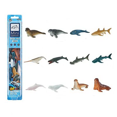 Игрушки фигурки морские животные - набор фигурок обитатели моря E095-6