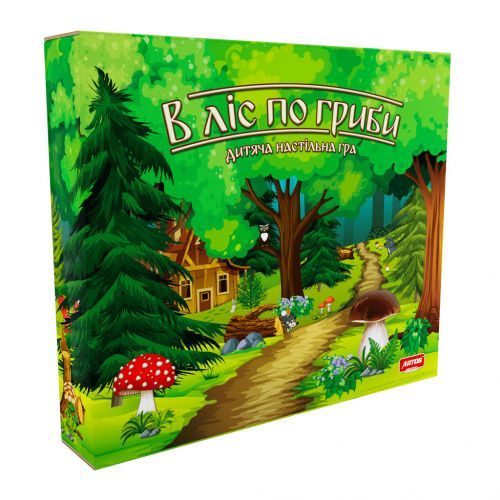 Artos 21359 - Цікава пізнавальна дитяча настільна гра "У ліс по гриби" для дітей про ліс і тварин