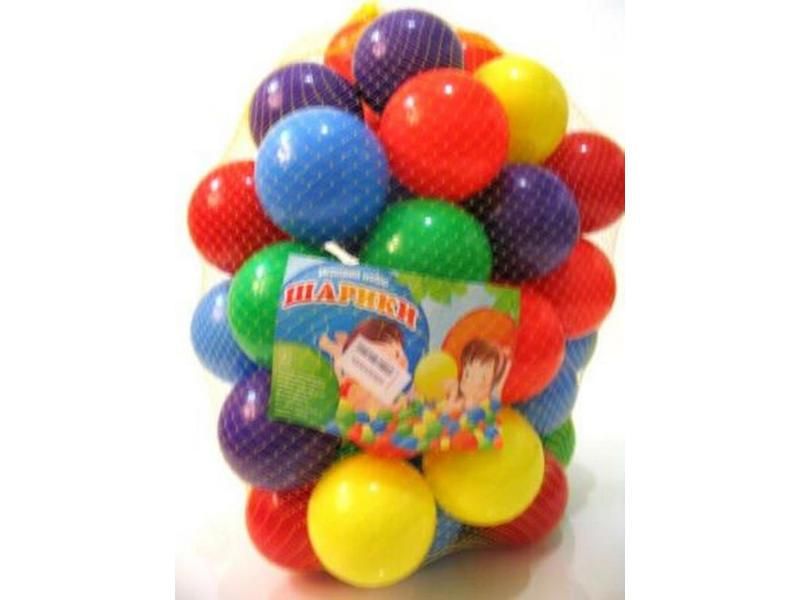 Кульки м'які ( Кульки) ігрові для наметів, сухих басейнів 13026 на 60 мм, 50 штук 13026