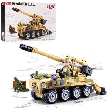 Sluban M38-B0751 - Конструктор Военный зенитная передвижная установка&nbsp;на 159 деталей