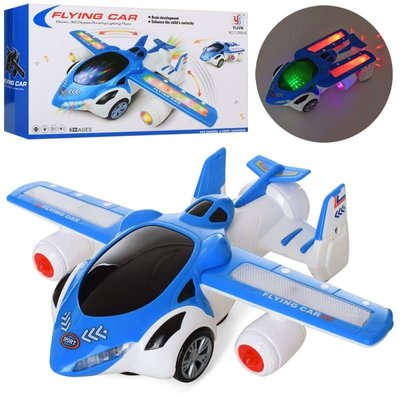 Іграшковий літак - трансформер їздить у довільному напрямку, світлові та звукові ефекти. YJ388-42, 8812
