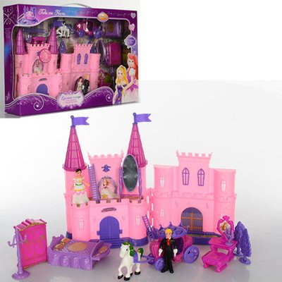 Замок принцеси з героями, меблі, фігурки, карета, звук, світло SG-2979