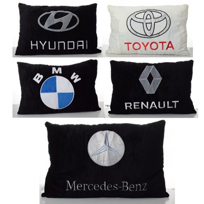 Подушка з логотипами автомобільних брендів 00291-23