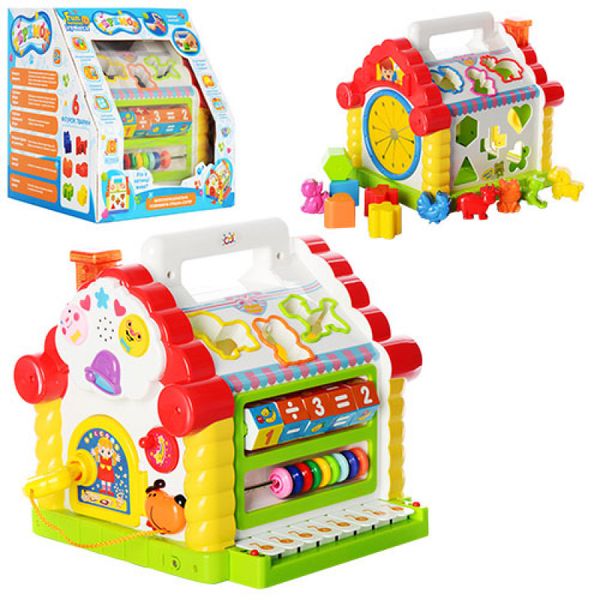 Логічна іграшка Будиночок для розвитку «Розумний малюк» або "Будинок логіка" - сортер, музика 600499368 фото товару