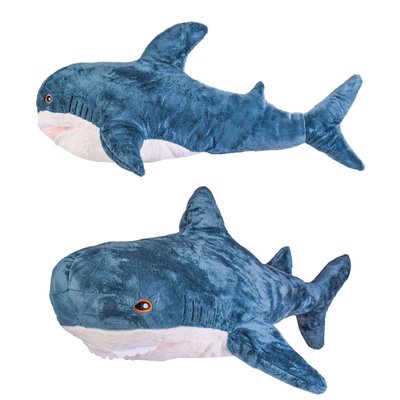 akula_60 - М'яка іграшка подушка Акула 60 см, м'які іграшки морські тварини.
