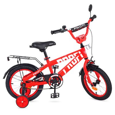 T14171 - Дитячий двоколісний велосипед PROFI 14 дюймів червоний, T14171 Flash