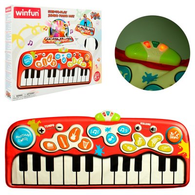 WinFun 2508 - Детский музыкальный развивающий Танцевальный коврик пианино большой 176-76 см