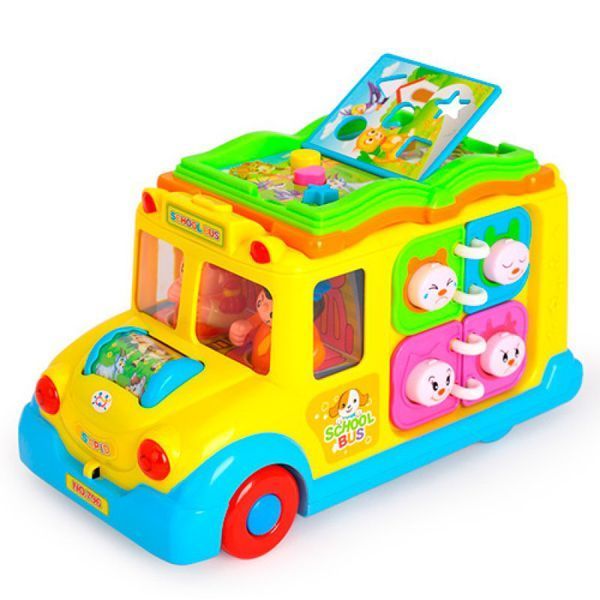 Limo Toy 796 - Музыкальная развивающая игрушка машинка для малышей - школьный Автобус, едет, музыка, свет