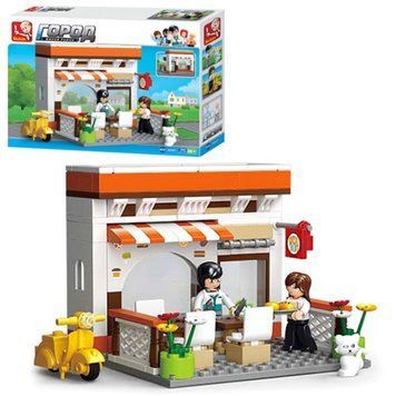 Sluban M38-B0567 - Конструктор Дом Кафе - серия Город (city), 134&nbsp;детали