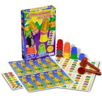 7022 - Настольная развивающая игра "Охота на кротов", 7022
