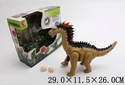 Іграшка динозавр несе яйця - ходить, звукові та світлові ефекти Тварини динозавр. KQX-06 (9789-64)