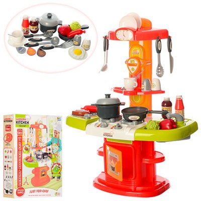 Limo Toy 16808 - Детская кухня, посуда, духовка, мойка, 24 предмета, звук, свет, на батарейке