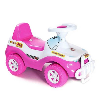 Каталка дитяча толокар, Машинка для катання дівчинці (колір рожевий) 105
