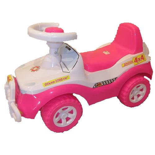 Оріон 105 - Каталка дитяча толокар, Машинка для катання дівчинці (колір рожевий)