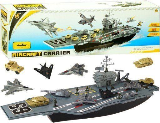 Ігровий набір корабель авіаносець із набором військової техніки P848 (849), HC227690