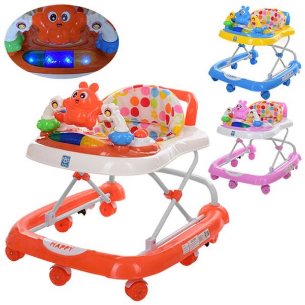 Ходунки (7 коліс) з іграшками, світловими та звуковими ефектами, M 3657 M 3657