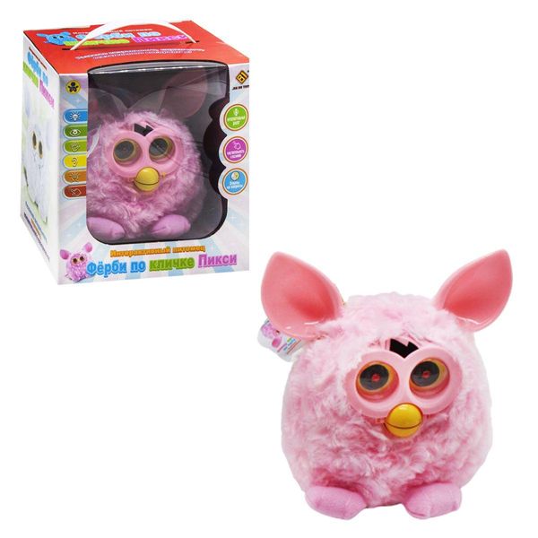 Мягкая игрушка интерактивная Ферби розовая или голубая, сенсор 1341545165 фото товара