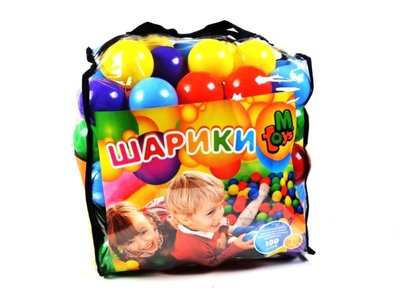 Шарики ( Кульки) игровые для палаток, сухих бассейнов 80 мм 100 штук, 12024 12024