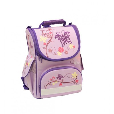 Ранець (рюкзак) — каркасний шкільний для дівчинки ніжний рожевий візерунок, tiger nature quest, 2901 754746616 фото товару