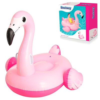 Intex 41110 - Надувной плот - большой розовый Фламинго, размер 175 - 173 см, bestway 41110