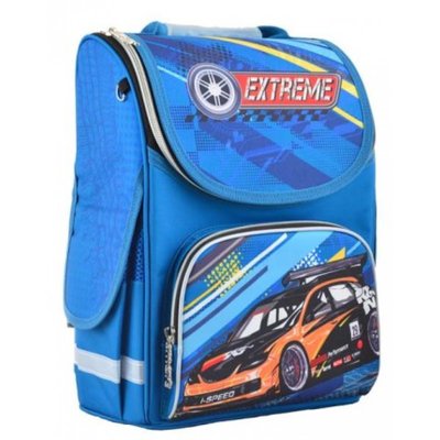 1 Вересня 554549 - Ранець (рюкзак) — каркасний шкільний для хлопчика — Швидкість Перегонова машина, PG-11 Extreme, 554549