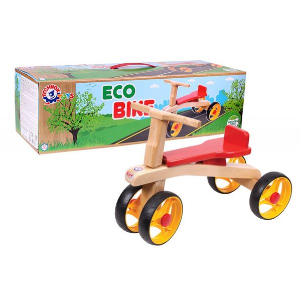 Дитячий чотириколісний дерев'яний беговел - еко байк, виробництво Україна 1140370328 фото товару