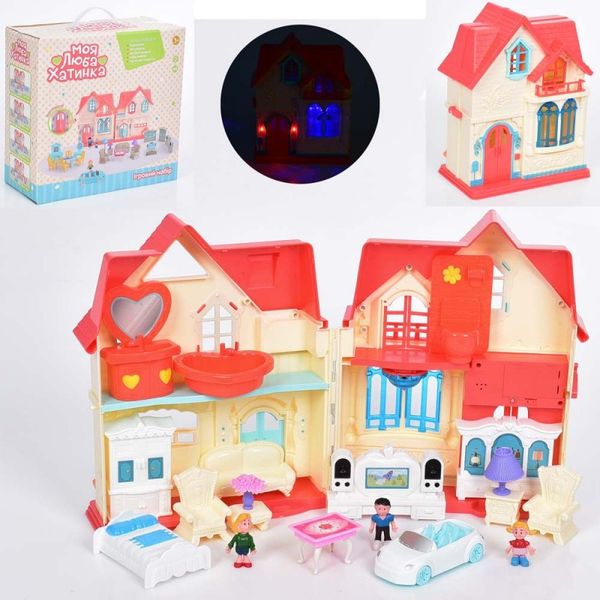 Limo Toy WD-932 - A-B-C-D - Домик с фигурками "Мой любимый домик", мебель, звук, свет, 4 вида