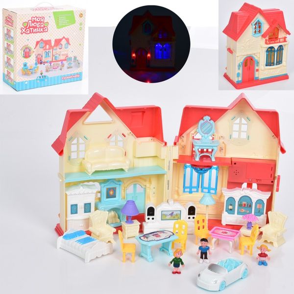 Limo Toy WD-932 - A-B-C-D - Домик с фигурками "Мой любимый домик", мебель, звук, свет, 4 вида