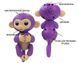 Фігурка Мавпочка (мапочка) Fingerlings на палець інтерактивна 12 см 708 FNG, 3 кольори, на аркуші, 15-22,5-7 см 708 фото 2