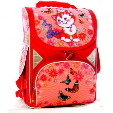 Ранець (рюкзак) — каркасний ортопедичний шкільний для дівчинки Кіт (котик), tiger cat, 2901A8 2901A8