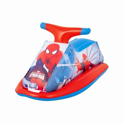 Intex 98012 - Дитячий надувний пліт — скутер Спайдермен Машина, розмір 89 х 46 см, 98012