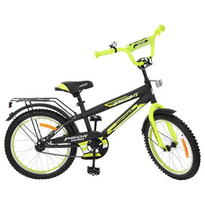 Profi G2051 - Детский двухколесный велосипед PROFI 20 дюймов салатовый с черным, G2051 Inspirer