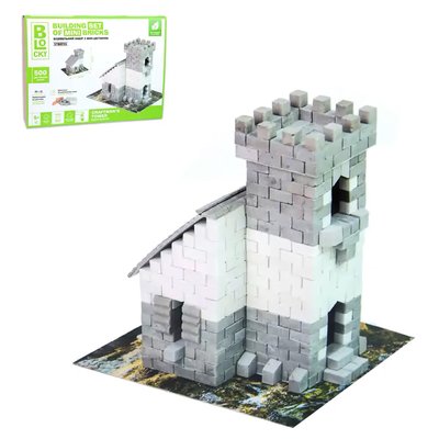 Конструктор Замок Башня Мастера - строительный набор для творчества из мини-кирпичиков BLOCKY Strateg 31008