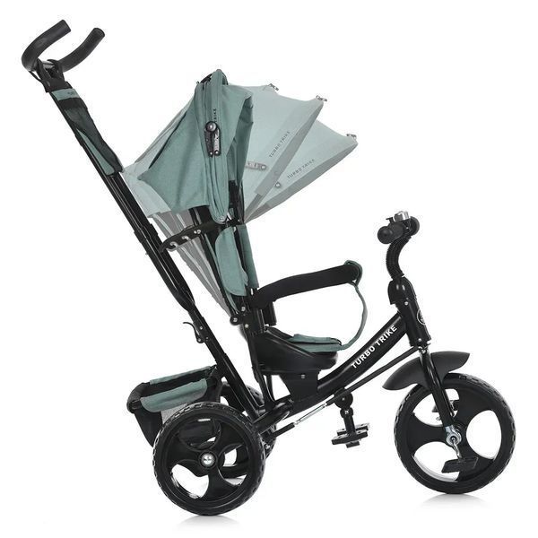 TURBO TRIKE MT 1005-3 - Дитяча коляска велосипед з ручкою, колясочний 3-х колісний велосипед для малюків