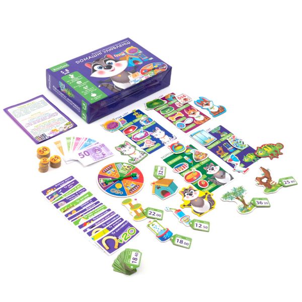 Vladi Toys VT2312-07 - Економічна Настільна гра "Домашні вихованці" серія ігор Фінансики для дітей 5-8 років