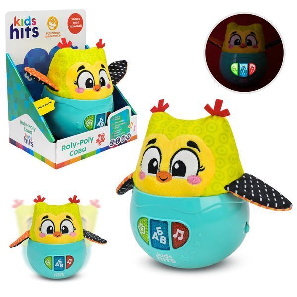 Kids hits KH64/002 (001) - Розвиваюча іграшка Неваляшка для малюків від 6 місяців, музична, пісні, розвиток