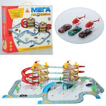 Metr+ 922-12 - Мега парковка - Гараж з треком в 3 поверхи з машинками і аксесуарами, 922-12