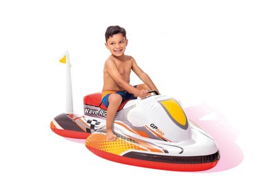 Intex 57520 - Детский надувной плотик - скутер Машина, размер 117 х 77 см, intex 57520