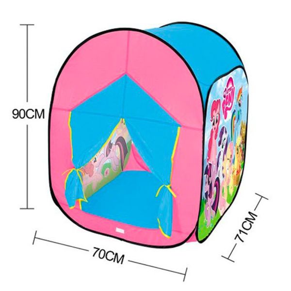 M 5777 - Намет дитячий ігровий куб за мотивами мультфільму Літл Поні My little pony, розмір 71-70-90 см M 5777