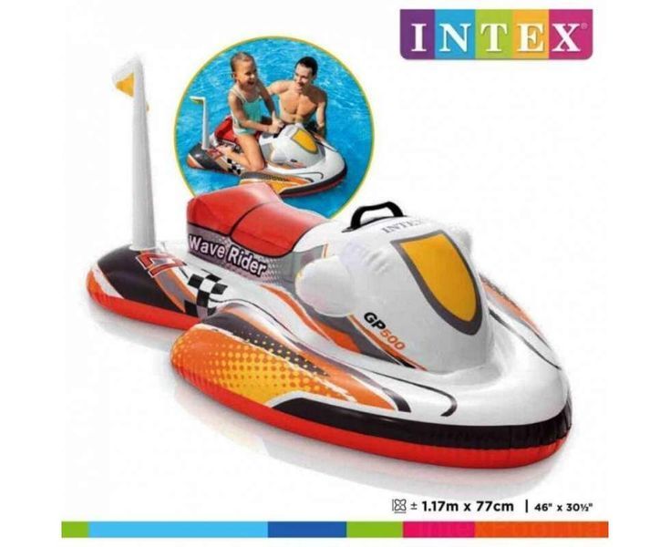 Intex 57520 - Дитячий надувний пліт &mdash; скутер Машина, розмір 117 х 77 см, intex&nbsp;57520