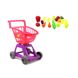 Дитячий ігровий візок із продуктами, гра супермаркет, візок із кошиком для катання та іграшок, 693 693 фото 2