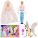Ігровий набір - принцеса та принц з конем - крилатий єдиноріг, лялька наречена та кен 68250, 68239 фото 1
