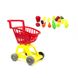Дитячий ігровий візок із продуктами, гра супермаркет, візок із кошиком для катання та іграшок, 693 693 фото 3