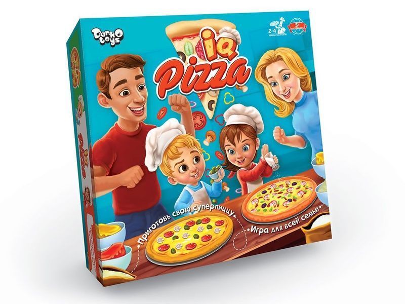 Danko Toys G-IP-01U - Настольная игра приготовление пицца "IQ Pizza" - кулинарная игра пицейоло для детей, семьи