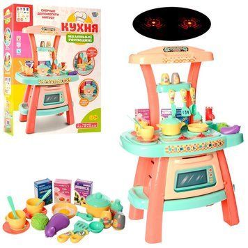 16826, 16820 - Дитяча кухня, посуд, духовка, звук, світло, ігровий набір кухня