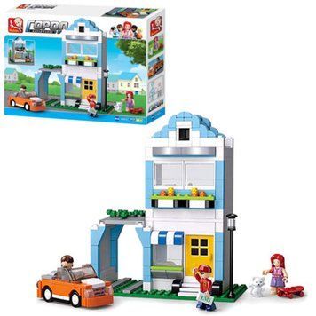 Sluban M38-B0572 - Конструктор Жилой Дом&nbsp;- серия Город (city), машина, фигурки, 305 деталей