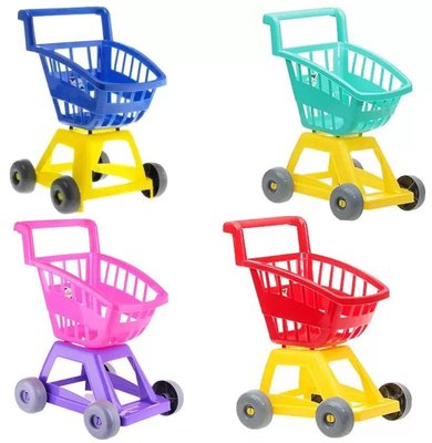Дитячий ігровий візок, гра супермаркет, візок з кошиком для катання і іграшок, 693 693