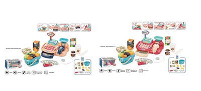 668, 4324 - Детская касса, Игровой набор Мой Магазин Супермаркет, кассовый аппарат, сканер, продукты.
