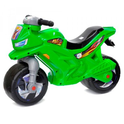 Мотоцикл для катання (колір зелений, для хлопчика), толокар — каталка дитяча Оріон Україна 614911710 фото товару